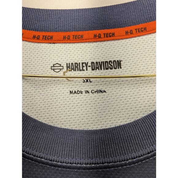 NWT Harley-Davidson Men's H-D TECH Racing Jersey in Beacon Blue sz 3XL - Picture 6 of 8